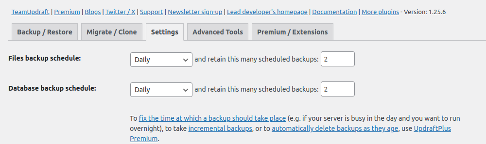 pengaturan backup otomatis