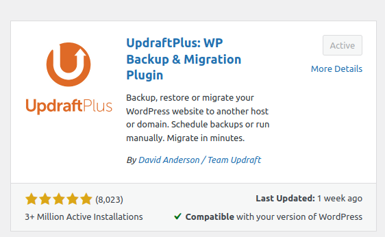 install plugin untuk backup wordpress dengan s3