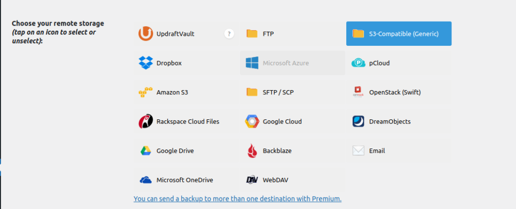 pilih metode backup