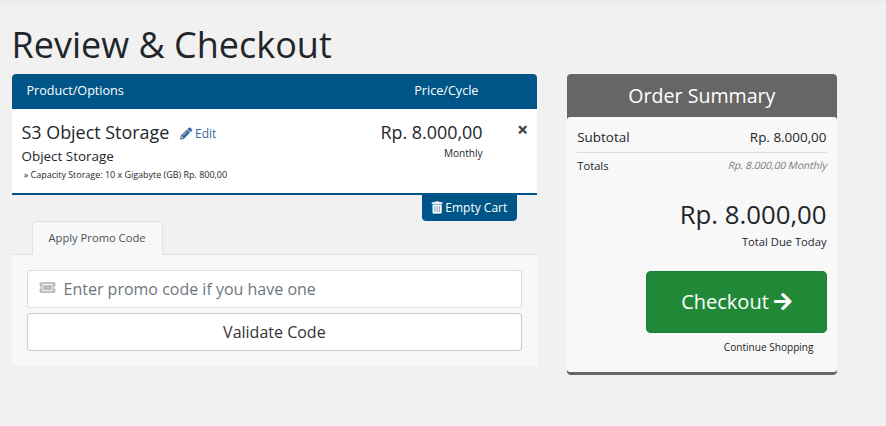 form checkout