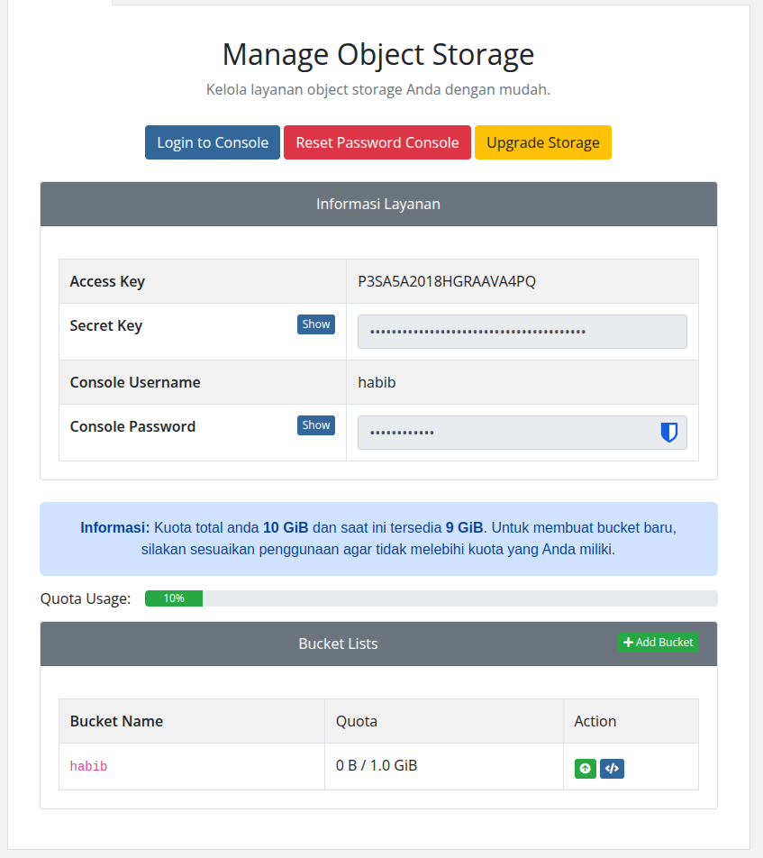 manage layanan