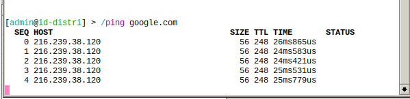 test ping domain setelah update dns