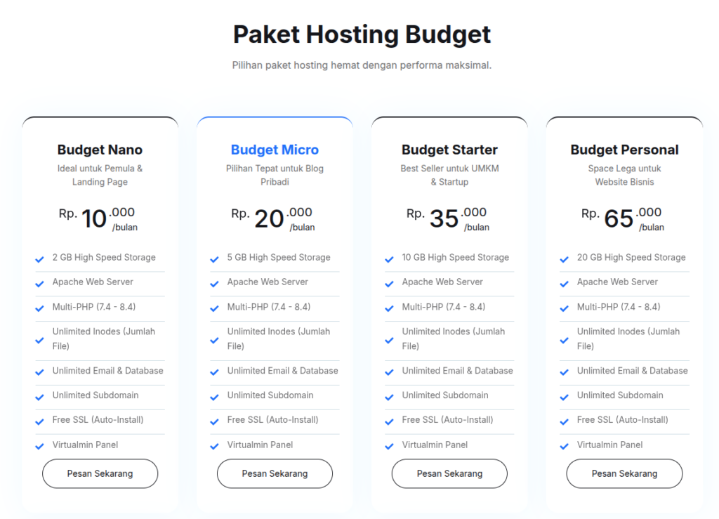 paket hosting